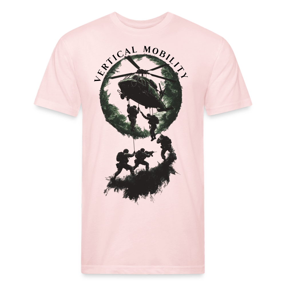 Fitted Cotton/Poly T-Shirt by Next Level - blush pink