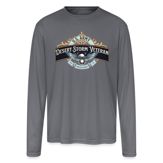 Men's Moisture Wicking Performance Long Sleeve T-Shirt - gray