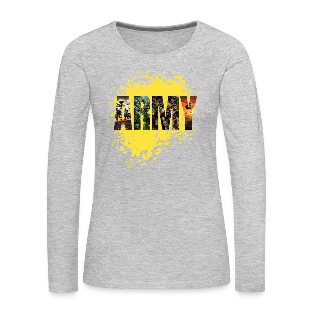 Women's Premium Long Sleeve T-Shirt - heather gray