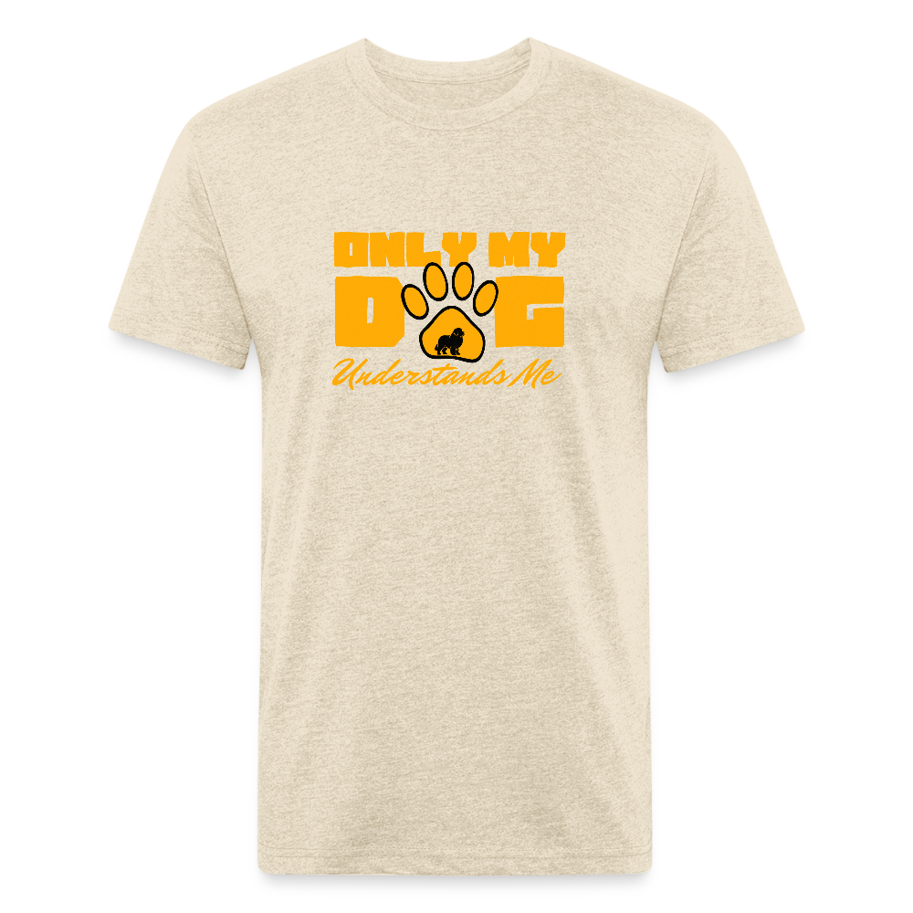 Fitted Cotton/Poly T-Shirt by Next Level - heather cream