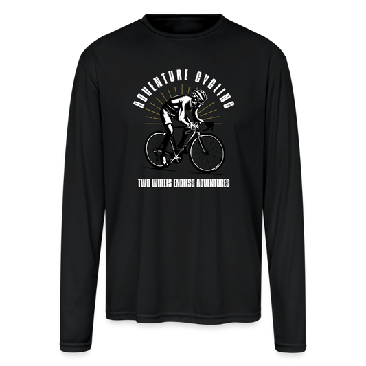 Men's Moisture Wicking Performance Long Sleeve T-Shirt - black
