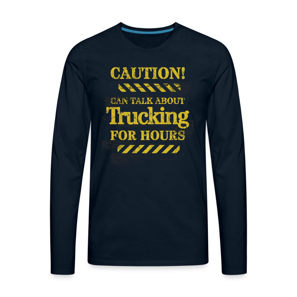 Men's Premium Long Sleeve T-Shirt - deep navy