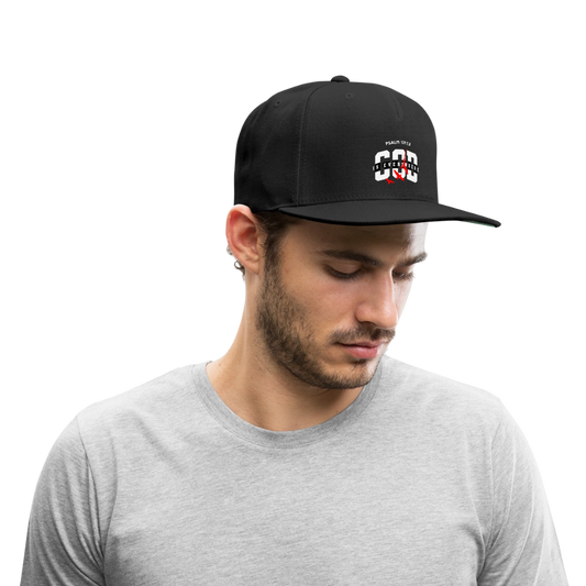 Snapback Baseball Cap - black