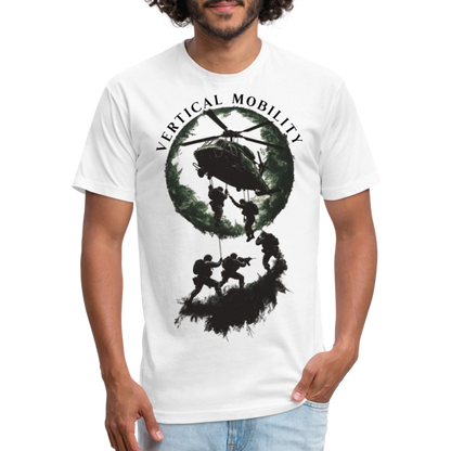 Fitted Cotton/Poly T-Shirt by Next Level - white