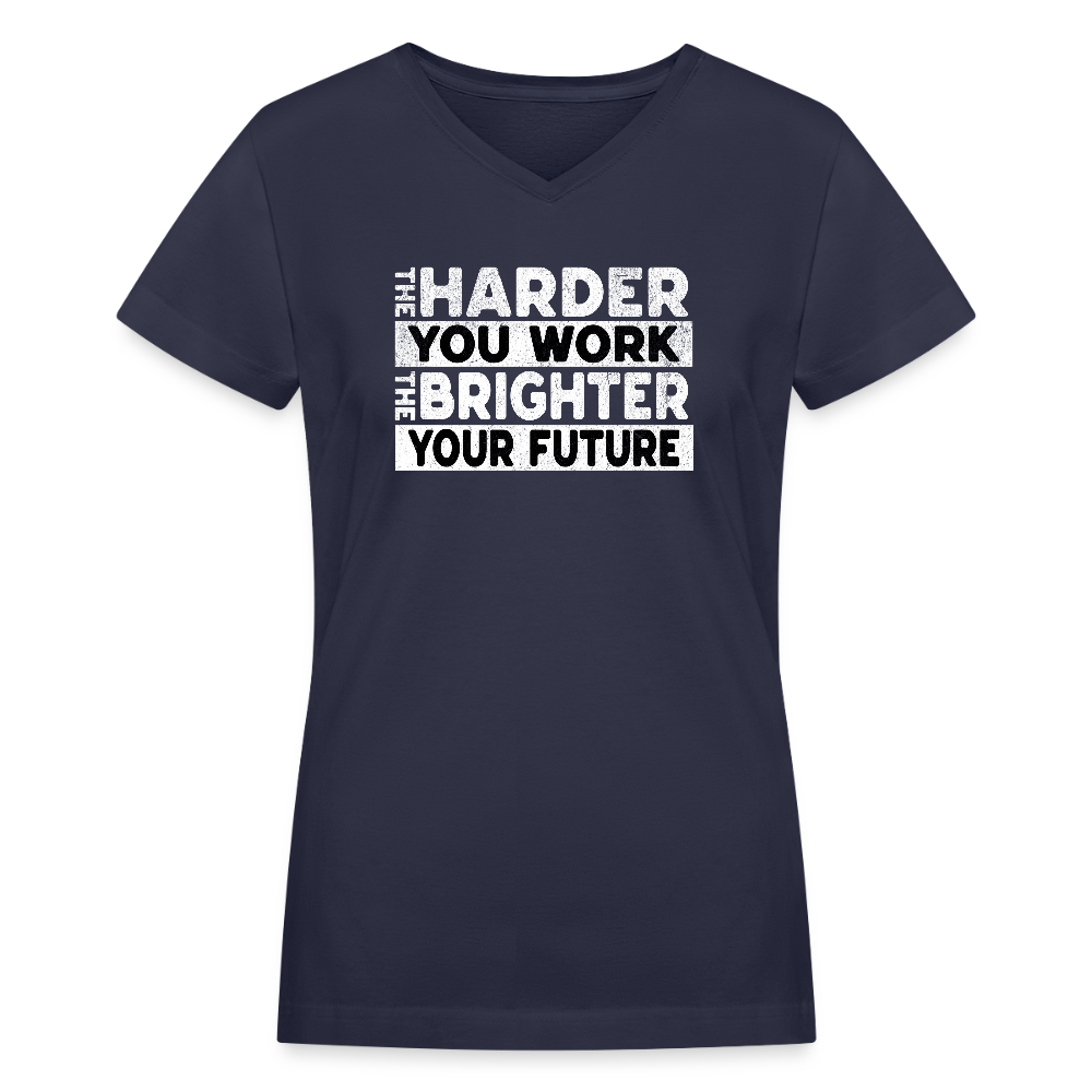 Women's V-Neck T-Shirt - navy