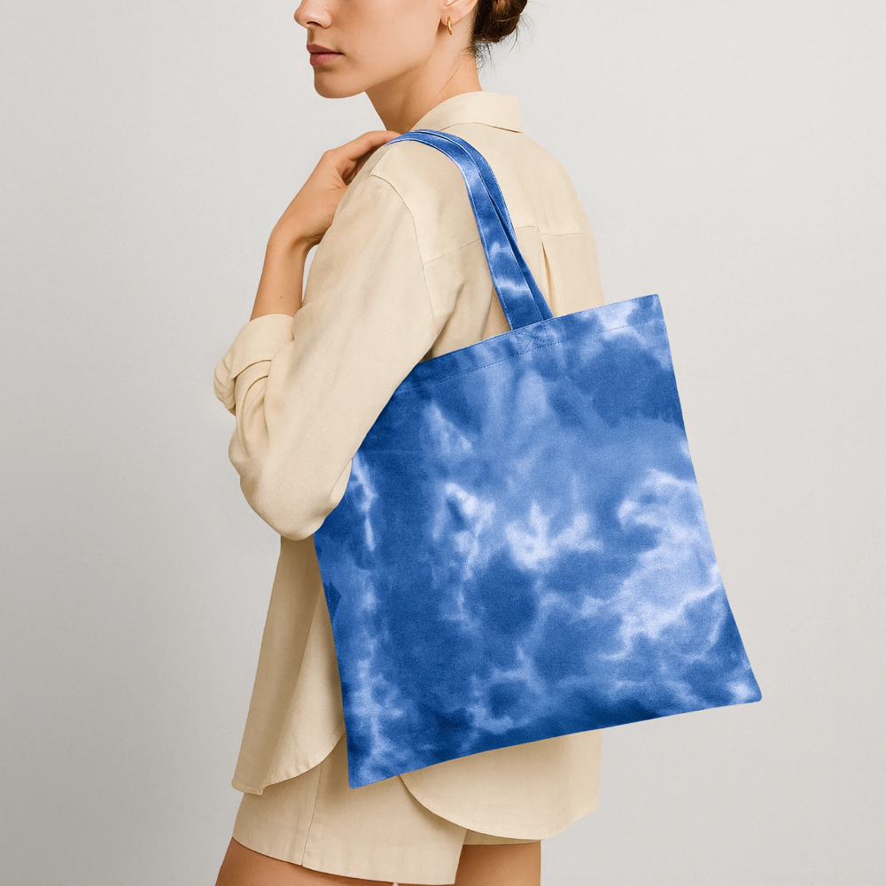 Tie Dye Tote Bag - cloudy blue
