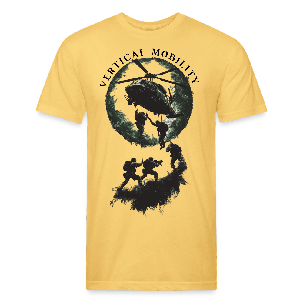 Fitted Cotton/Poly T-Shirt by Next Level - pastel yellow