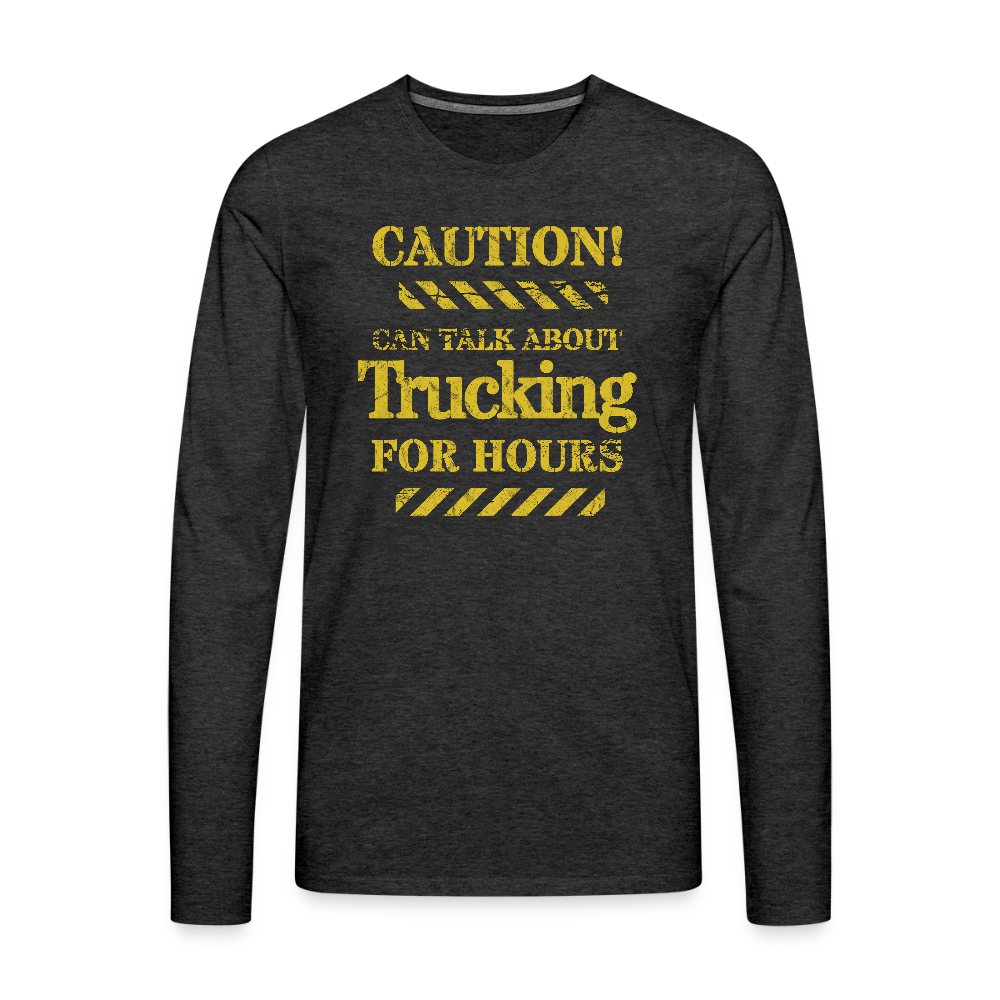 Men's Premium Long Sleeve T-Shirt - charcoal grey