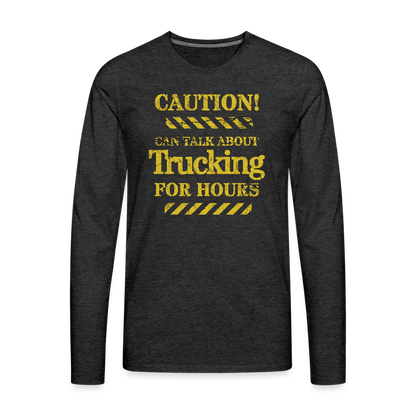 Men's Premium Long Sleeve T-Shirt - charcoal grey