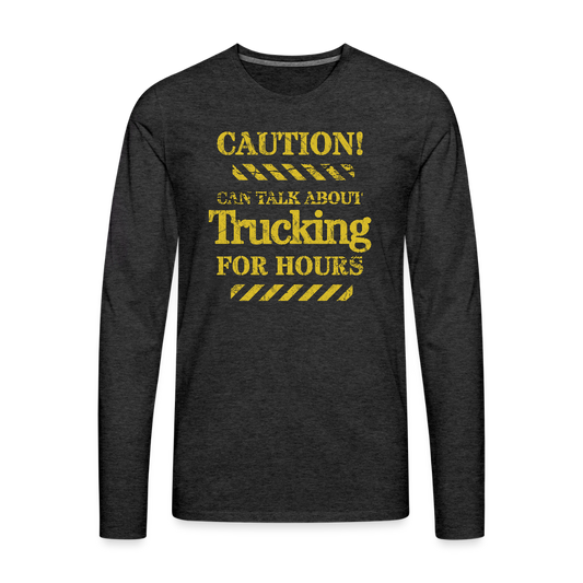 Men's Premium Long Sleeve T-Shirt - charcoal grey