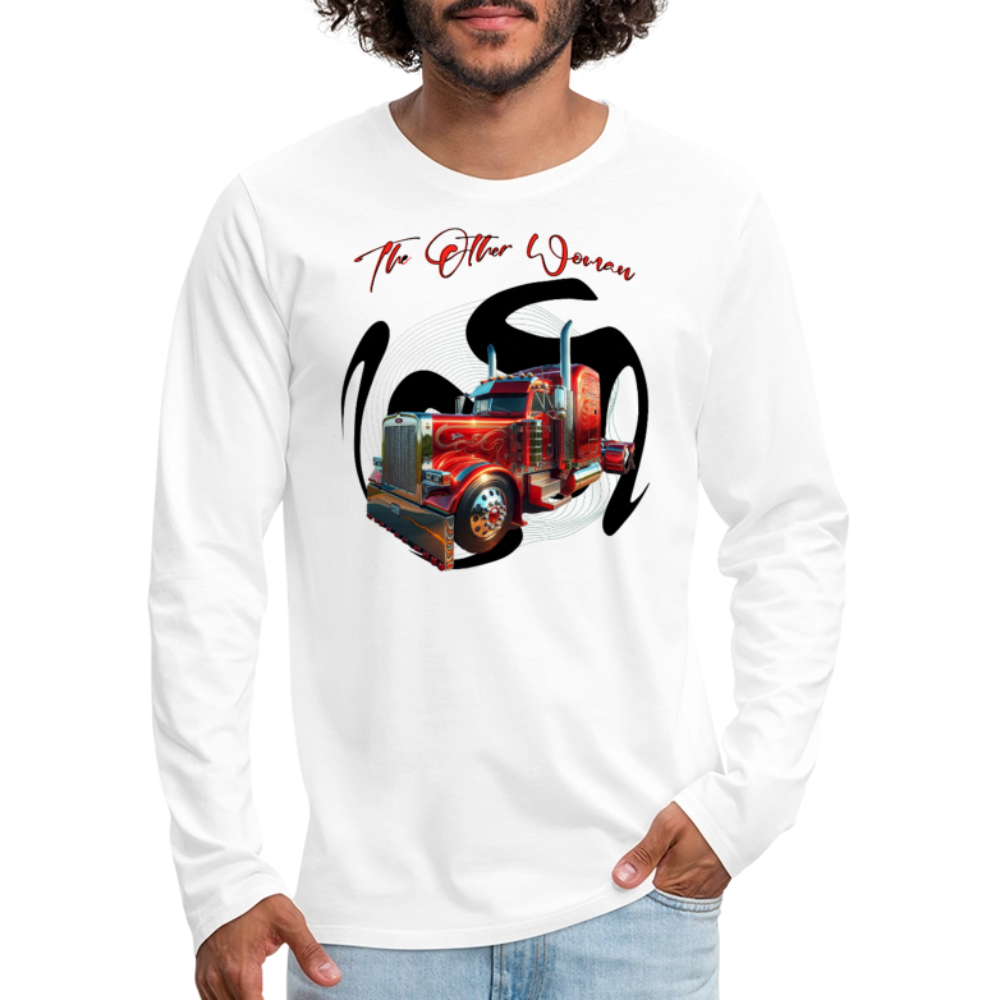Men's Premium Long Sleeve T-Shirt - white