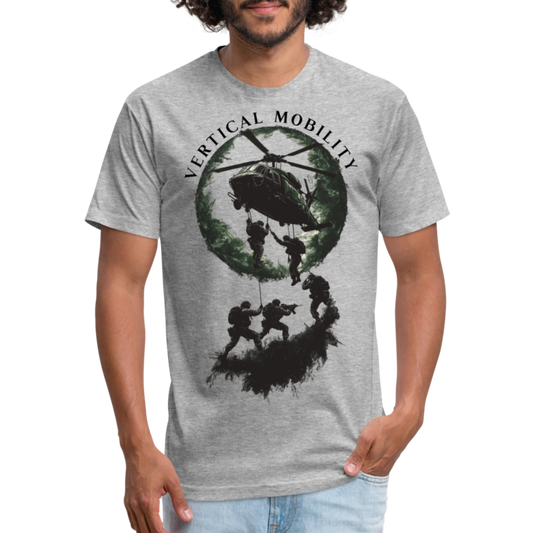 Fitted Cotton/Poly T-Shirt by Next Level - heather gray
