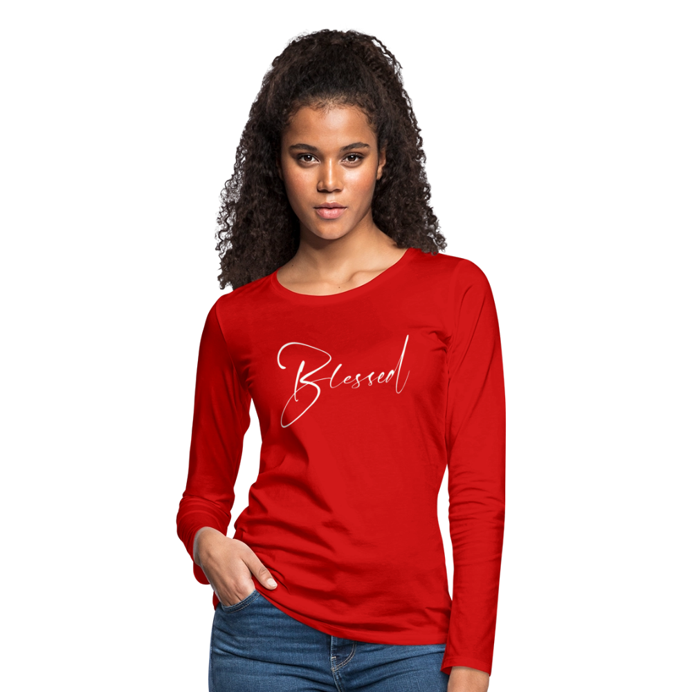Women's Premium Long Sleeve T-Shirt - red