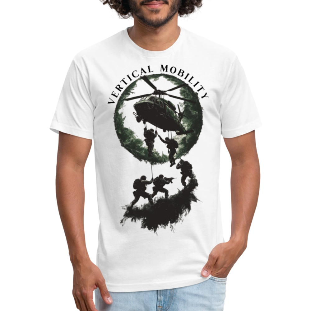 Fitted Cotton/Poly T-Shirt by Next Level - white