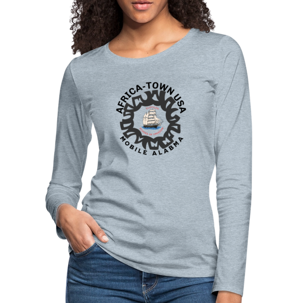 Women's Premium Long Sleeve T-Shirt - heather ice blue