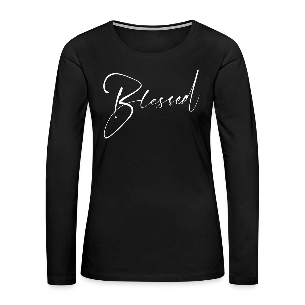 Women's Premium Long Sleeve T-Shirt - black