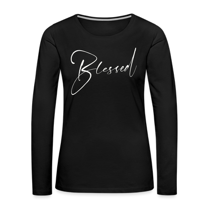 Women's Premium Long Sleeve T-Shirt - black