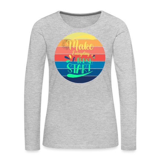 Women's Premium Long Sleeve T-Shirt - heather gray