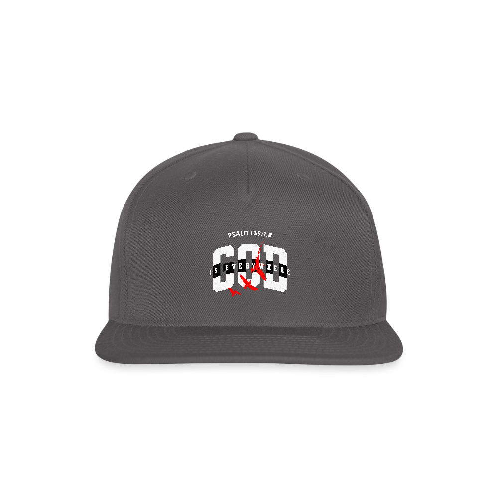 Snapback Baseball Cap - dark grey