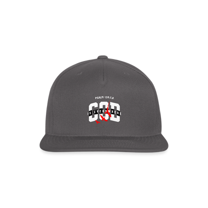 Snapback Baseball Cap - dark grey