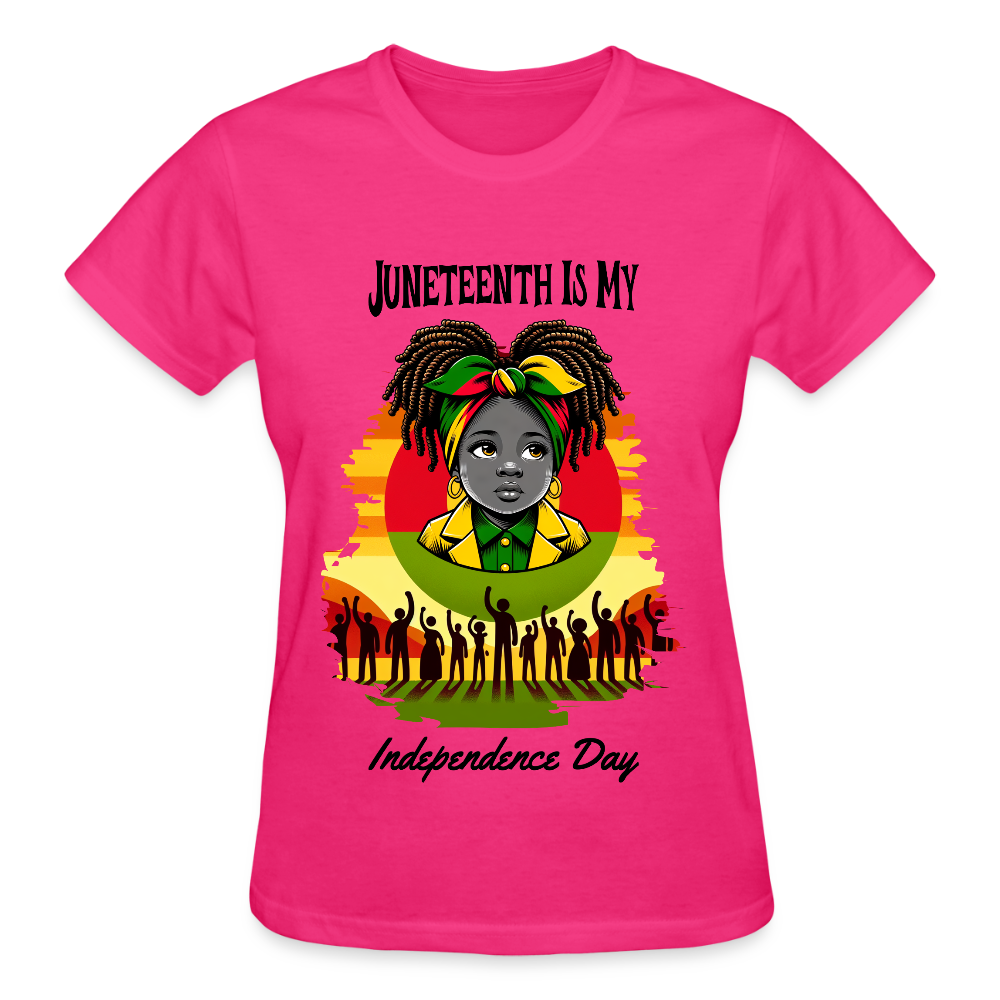 Gildan Ultra Cotton Ladies T-Shirt - fuchsia