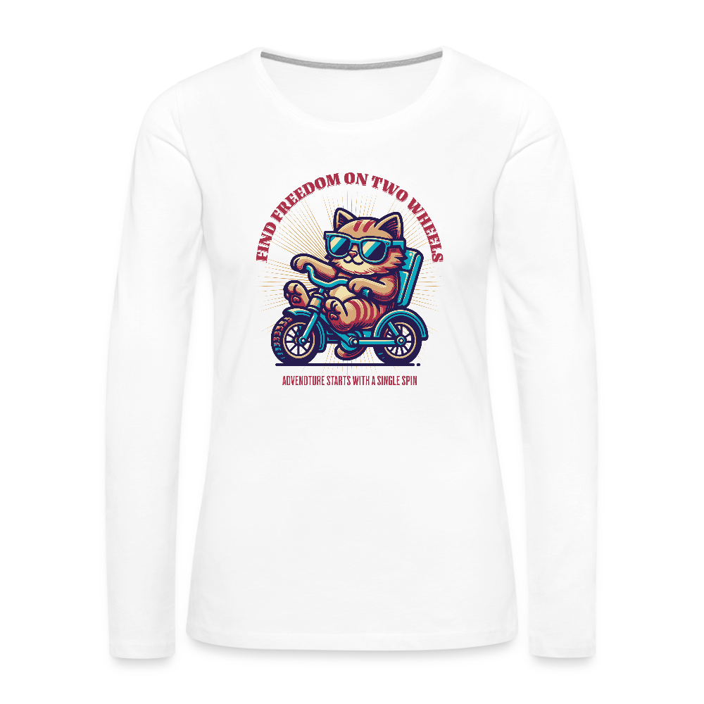 Women's Premium Long Sleeve T-Shirt - white