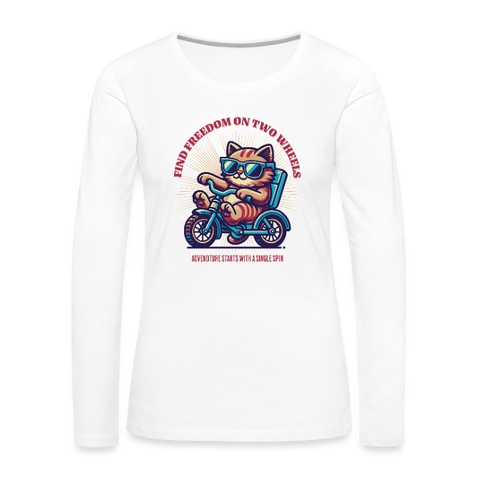 Women's Premium Long Sleeve T-Shirt - white