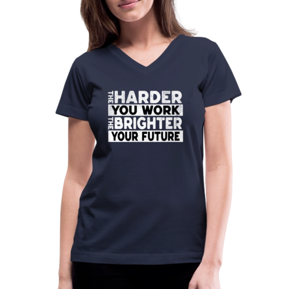 Women's V-Neck T-Shirt - navy
