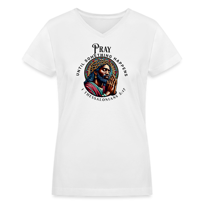 Women's V-Neck T-Shirt - white