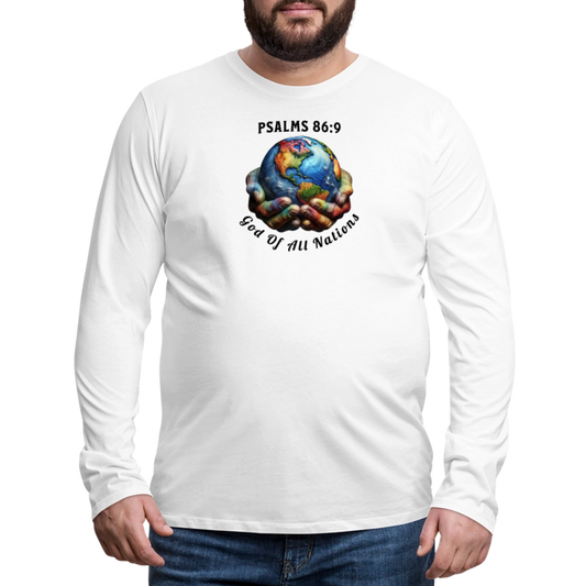 Men's Premium Long Sleeve T-Shirt - white