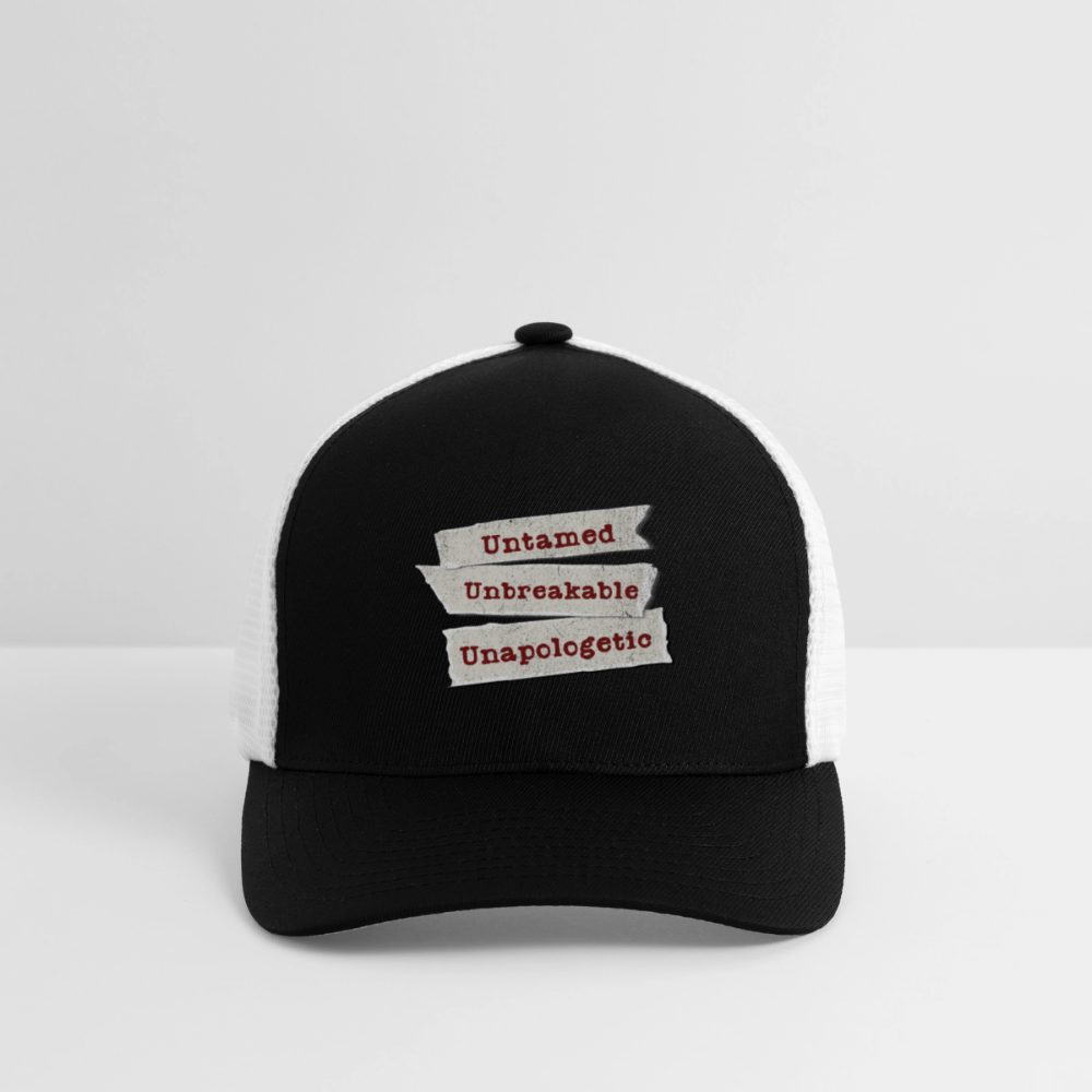 Flexfit Fitted Baseball Cap - black/white