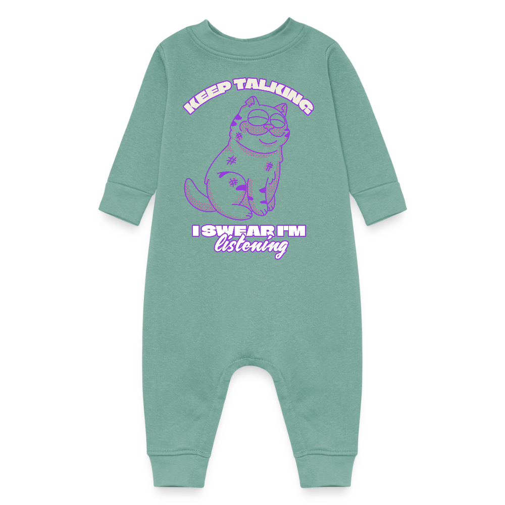 Baby Fleece One Piece - saltwater