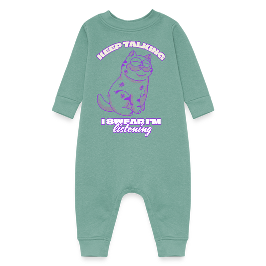 Baby Fleece One Piece - saltwater