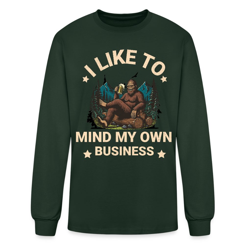 Men's Long Sleeve T-Shirt - forest green