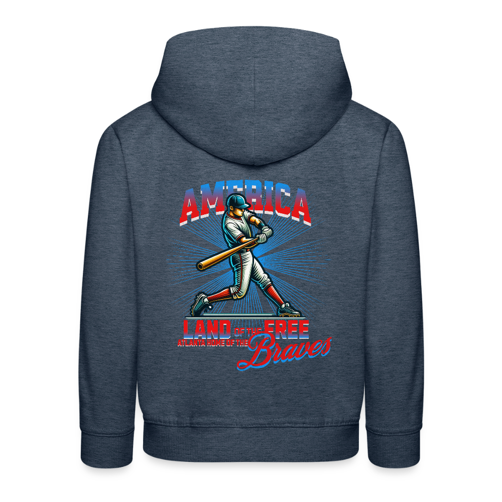 Kids‘ Premium Hoodie - heather denim