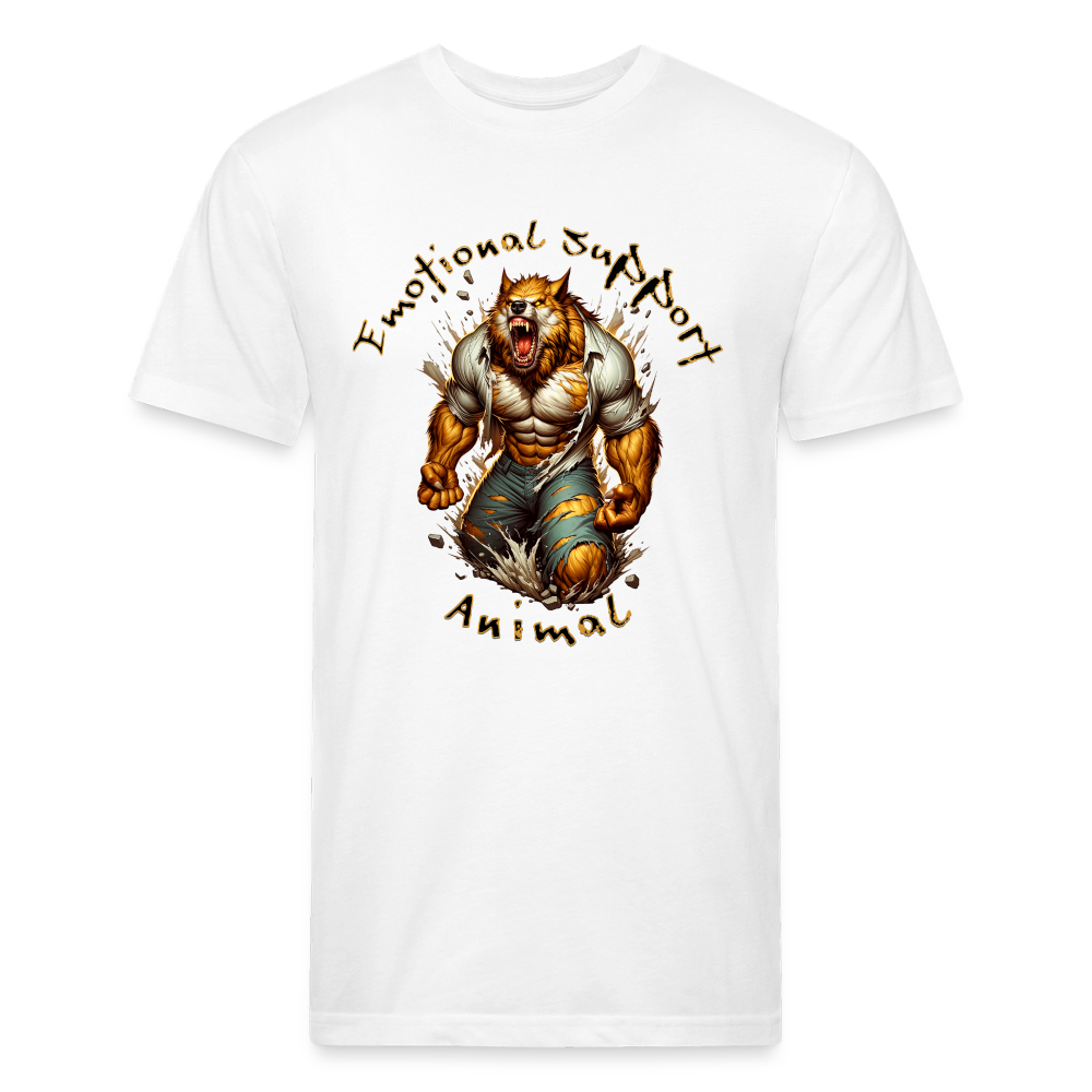 Fitted Cotton/Poly T-Shirt by Next Level - white