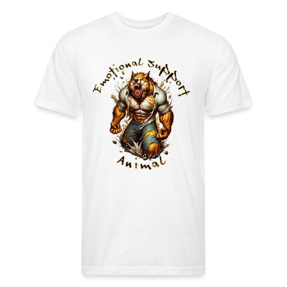 Fitted Cotton/Poly T-Shirt by Next Level - white