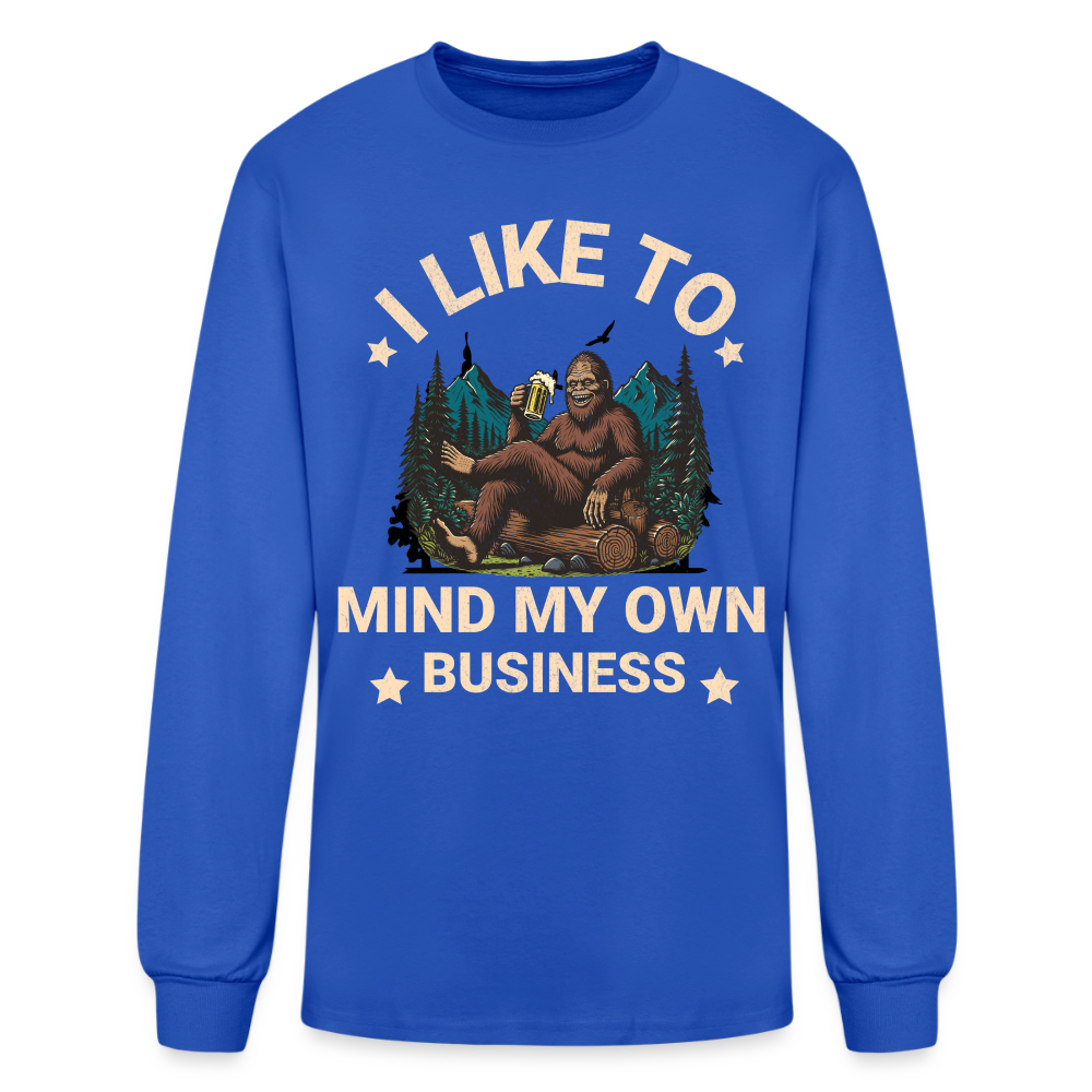 Men's Long Sleeve T-Shirt - royal blue