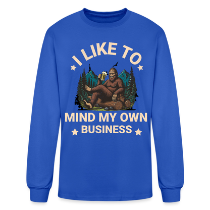 Men's Long Sleeve T-Shirt - royal blue