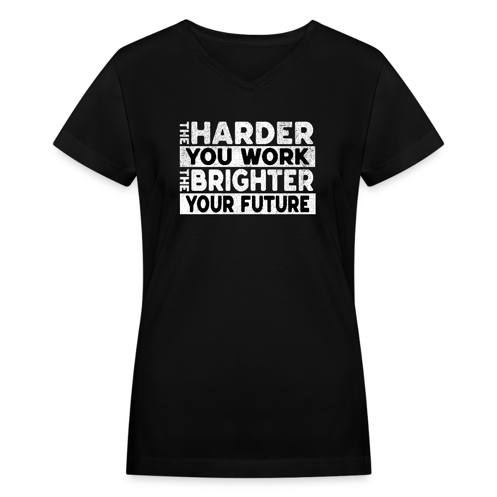 Women's V-Neck T-Shirt - black
