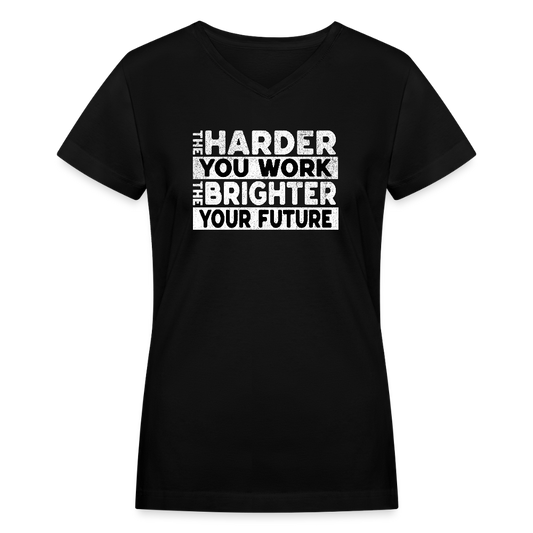 Women's V-Neck T-Shirt - black