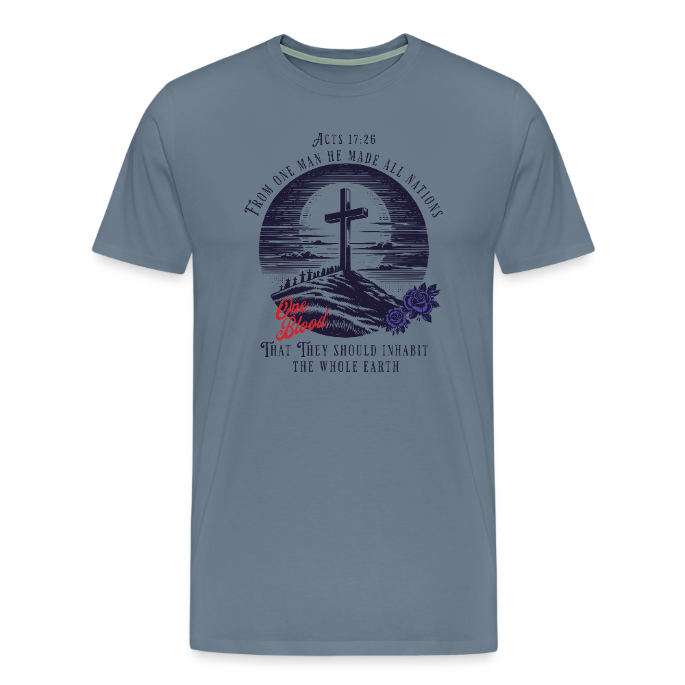 Men's Premium T-Shirt - steel blue