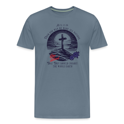 Men's Premium T-Shirt - steel blue