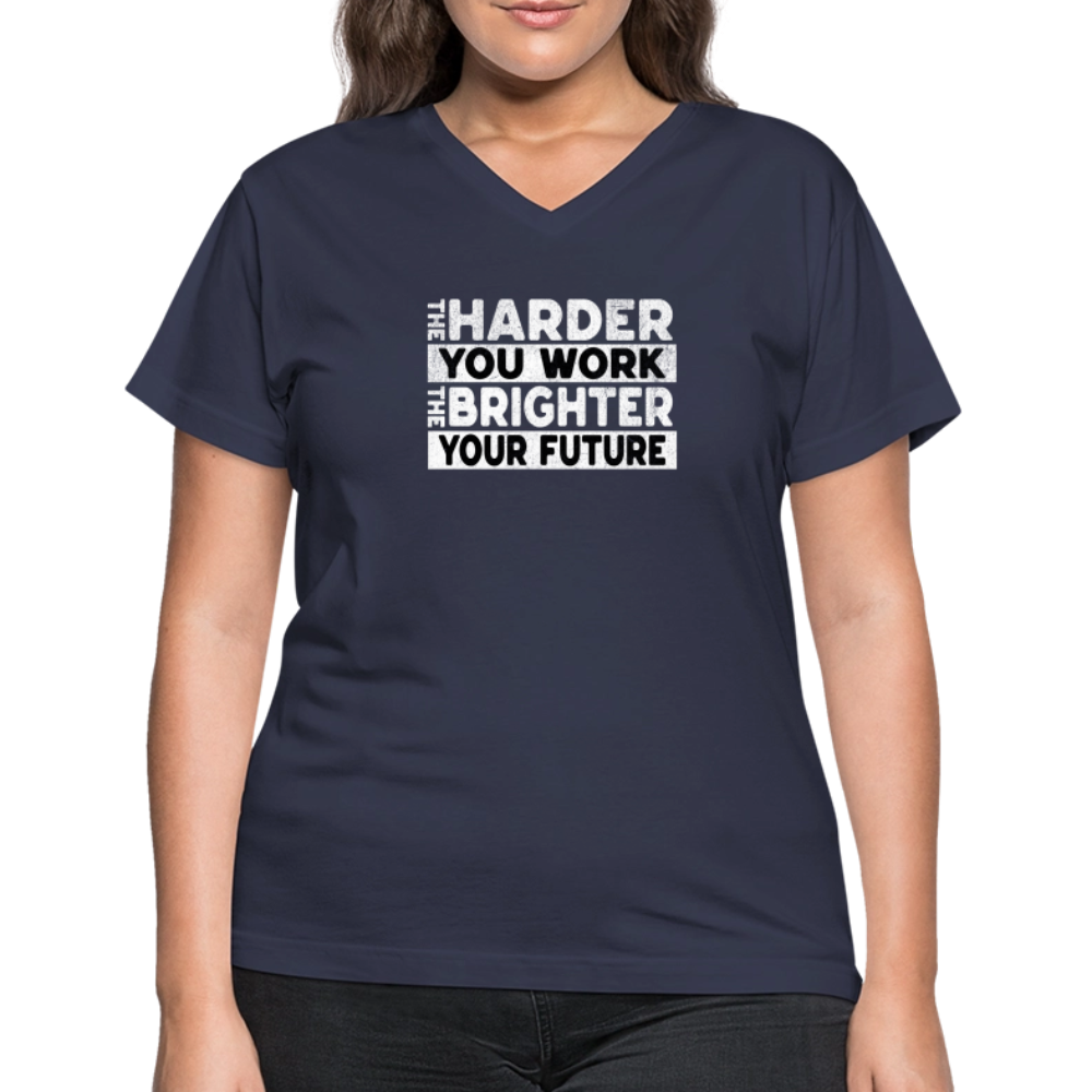 Women's V-Neck T-Shirt - navy