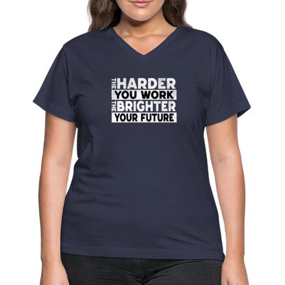 Women's V-Neck T-Shirt - navy
