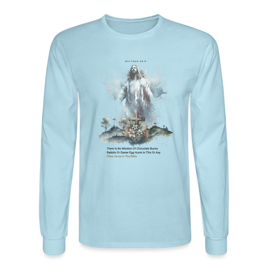 Men's Long Sleeve T-Shirt - powder blue