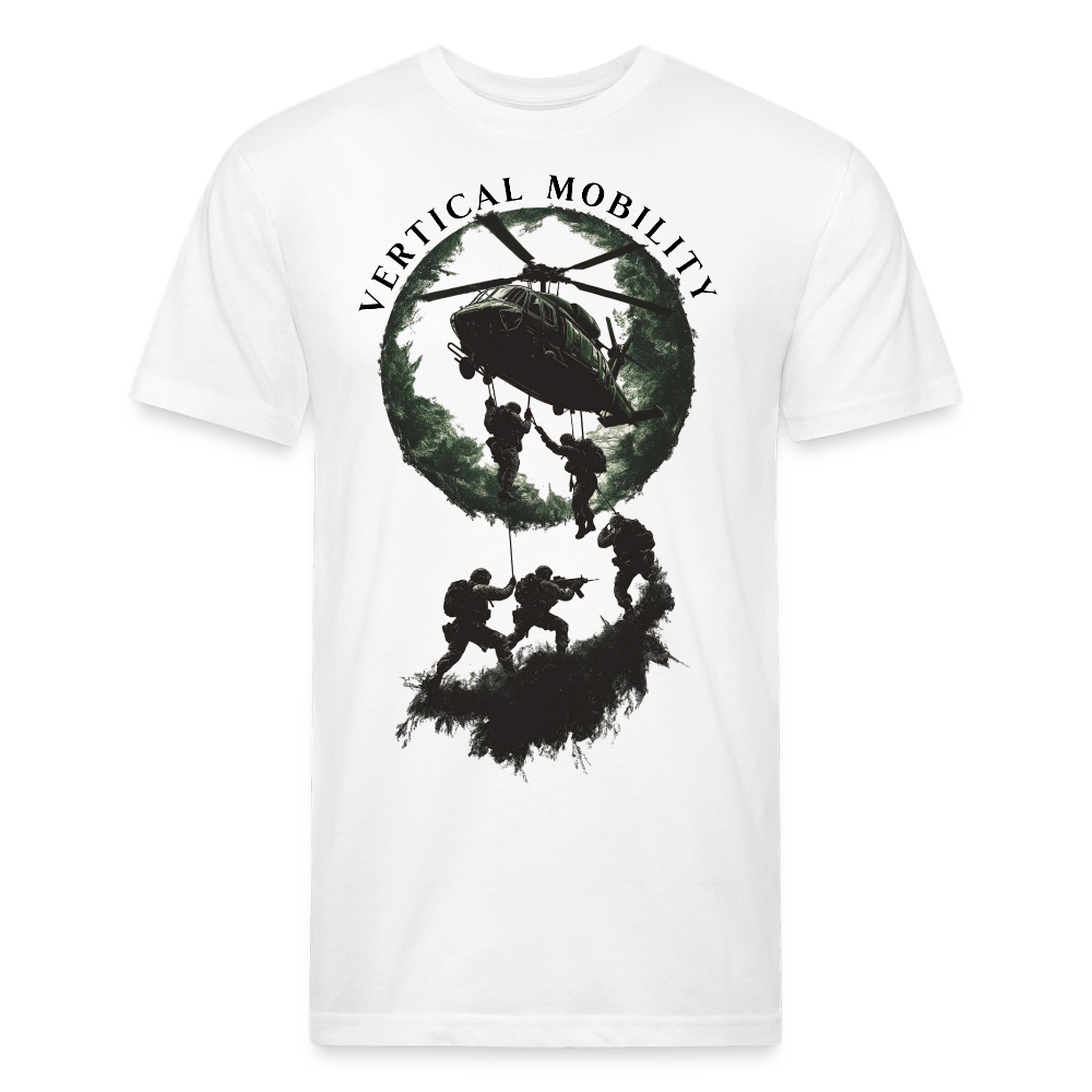 Fitted Cotton/Poly T-Shirt by Next Level - white