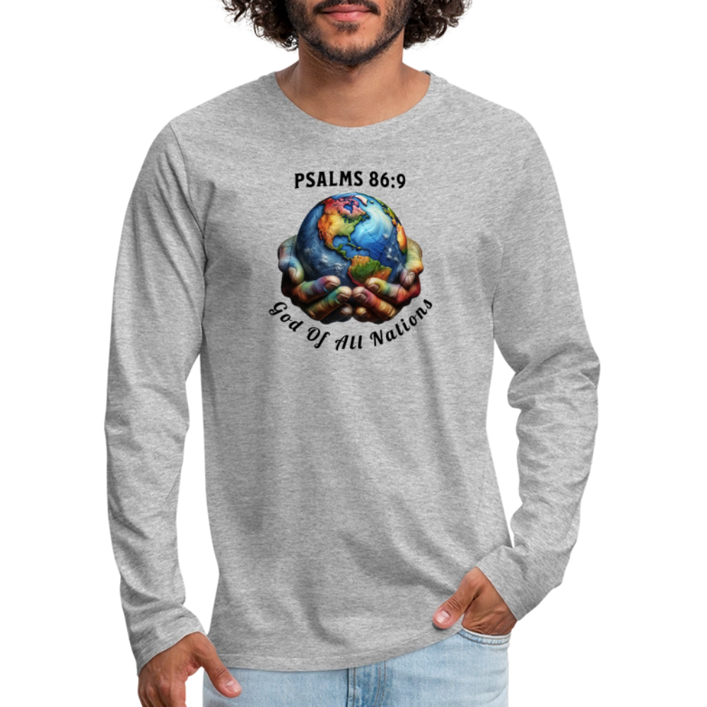 Men's Premium Long Sleeve T-Shirt - heather gray