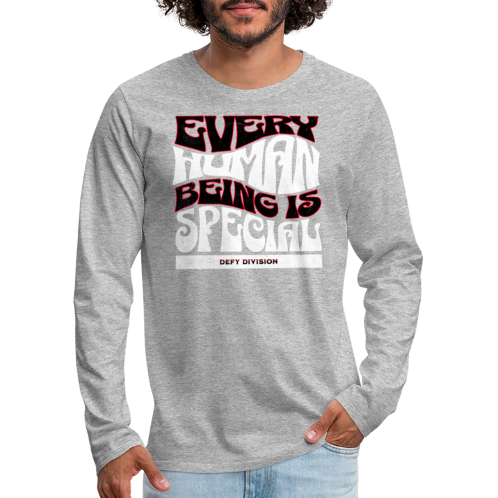 Men's Premium Long Sleeve T-Shirt - heather gray