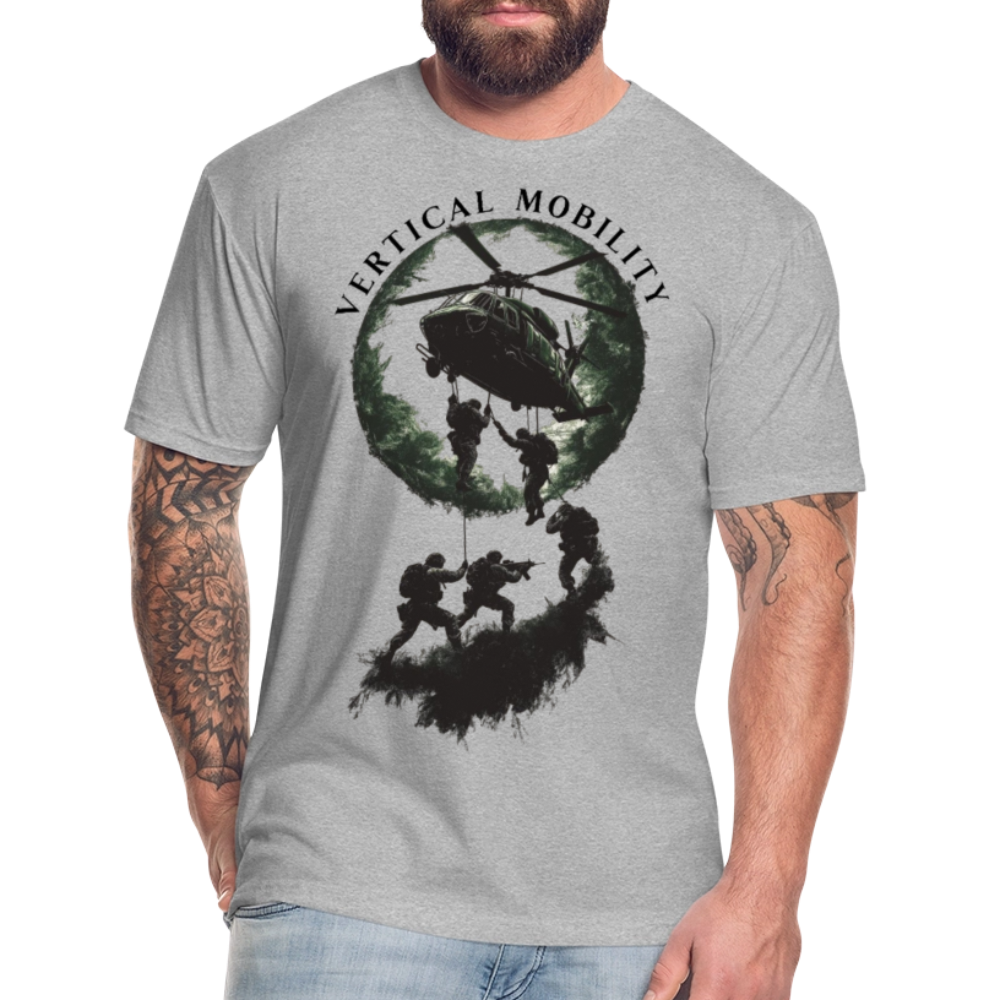 Fitted Cotton/Poly T-Shirt by Next Level - heather gray